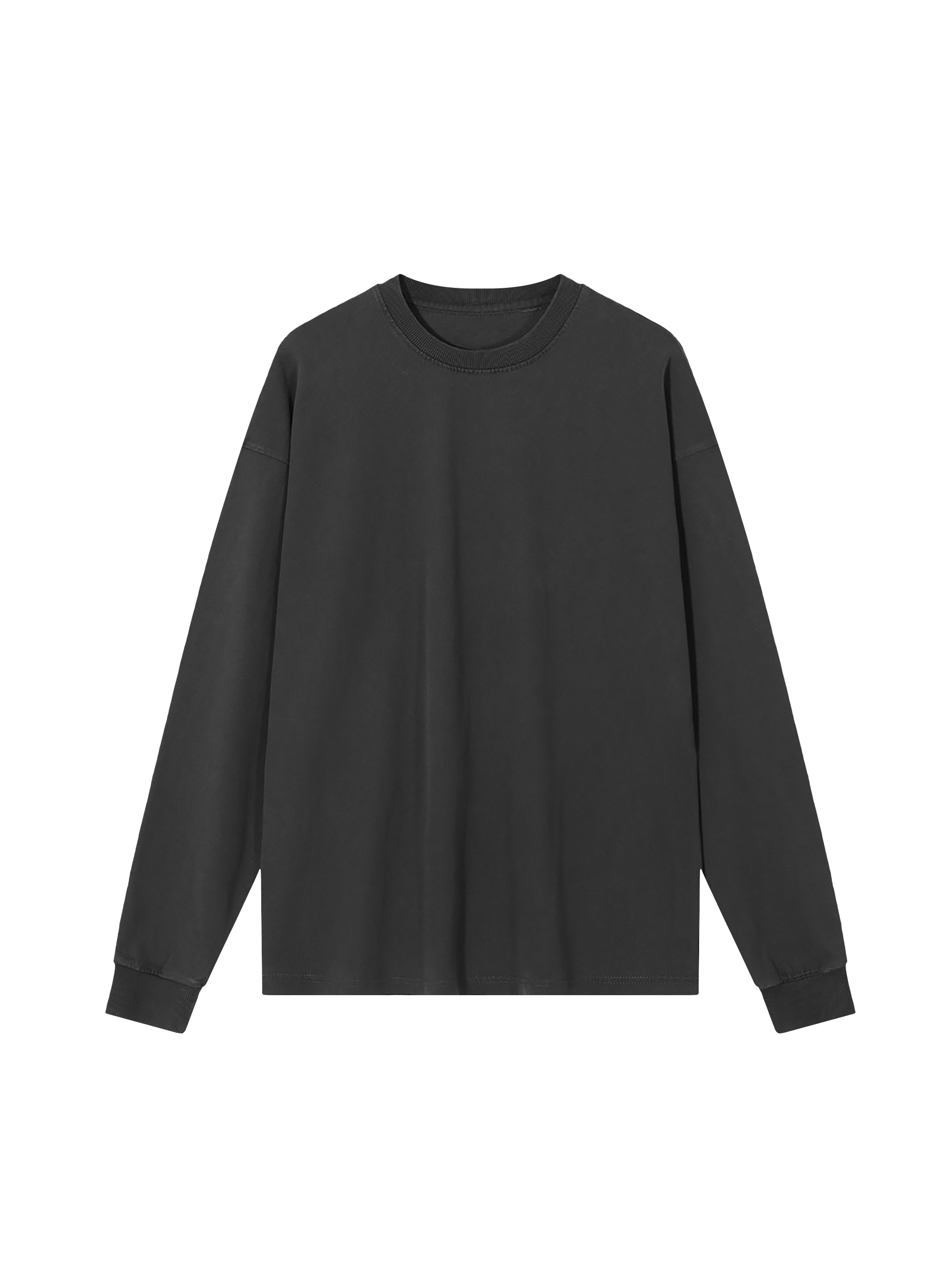 Enzyme Washed Long Sleeve T-Shirt – Custom Basics | Tapstitch